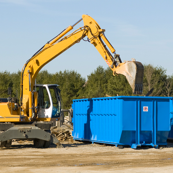 are there any restrictions on where a residential dumpster can be placed in Fair Oaks